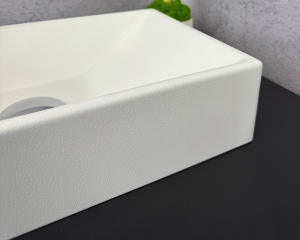 Умивальник «Естель» L  Біла шагрень