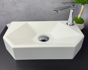 Умивальник «Тритон» R  Біла шагрень