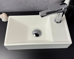  Умивальник «Естель» R Біла шагрень