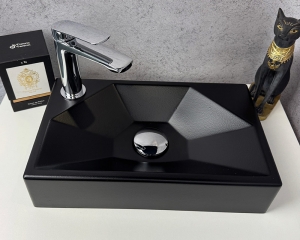 Умивальник «Меркурій» L Чорна шагрень