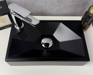 Умивальник «Меркурій» L Чорна шагрень