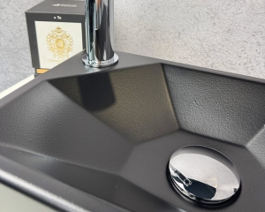 Умивальник «Меркурій» L Чорна шагрень