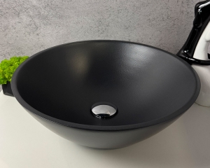 Умивальник «Камелія» Антрацит шагрень