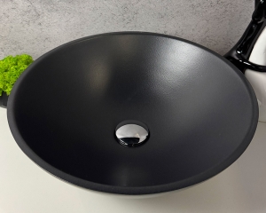 Умивальник «Камелія» Антрацит шагрень