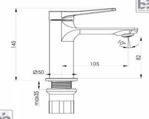 Смеситель для умывальника ''TATRA''