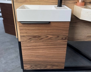 Шпонована тумба «Монтана» з умивальником «Естель»