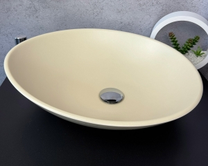 Умивальник «Лотос» Арктик/шагрень слонова кістка всередині