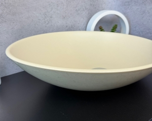 Умивальник «Лотос» Арктик/шагрень слонова кістка всередині