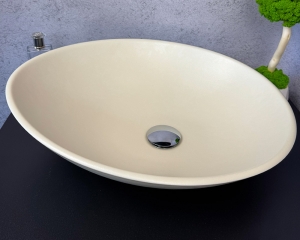 Умивальник «Лотос» Слонова кістка/Арктик шагрень всередині