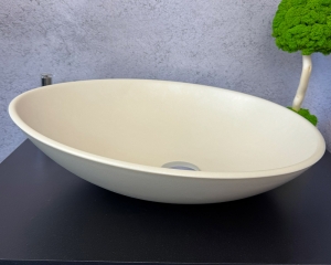 Умивальник «Лотос» Слонова кістка/Арктик шагрень всередині