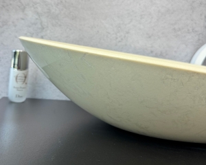 Умивальник «Лотос» Арктик/шагрень слонова кістка всередині