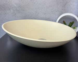 Умивальник «Лотос» Арктик/шагрень слонова кістка всередині